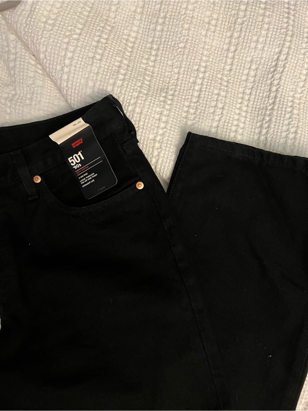 Levi's 501 '90s Straight Leg Jeans in Black